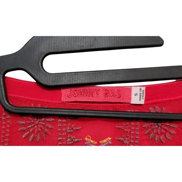 JOHNNY WAS Zillia Embroidered Top Boho Floral Tunic - Picture 12 of 17